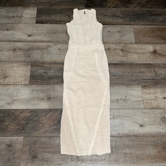 AYNI Palmara knit crochet midi dress - Picture 3 of 8